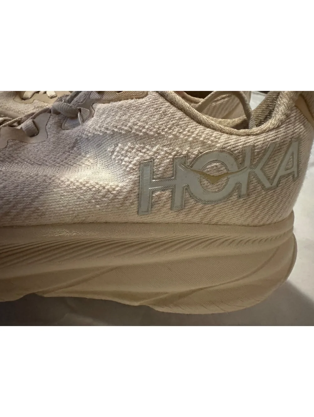 Hoka Clifton 9 Running Shoes - Cream/White - Men's US 8.5D / EU 42 [COPY]